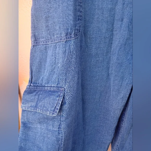 NWT Anthropologie Pilcro Wide-leg Zipfront Overalls In Size XS (Runs Large) - Picture 6 of 9